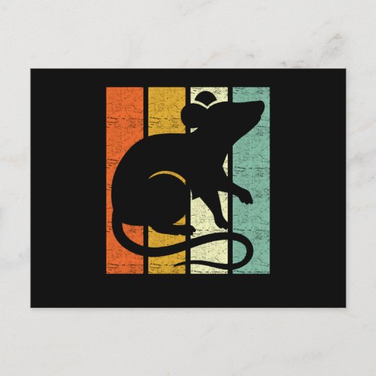 Carte Postale Rat Retro (Devant)