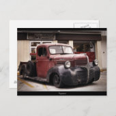 Carte postale "RAT ROD" DODGE (Devant / Derrière)