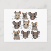 Carte Postale Rat Souris Souris (Devant)