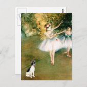 Carte Postale Rat Terrier - Deux Danseurs (Devant / Derrière)