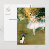 Carte Postale Rat Terrier - Deux Danseuses (Devant / Derrière)