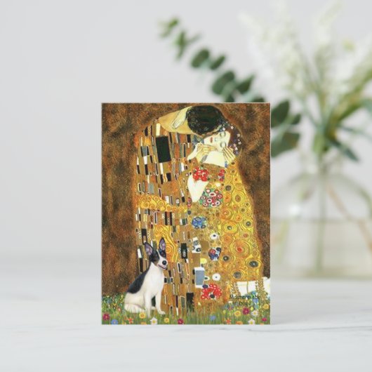 Carte Postale Rat Terrier - Le Baiser (Debout devant)