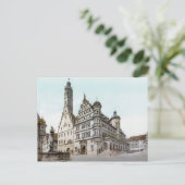 Carte Postale Rathaus de Rothenburg (Debout devant)