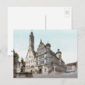 Carte Postale Rathaus de Rothenburg (Devant / Derrière)