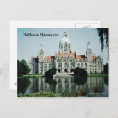 Carte Postale Rathaus Hannover (Devant / Derrière)