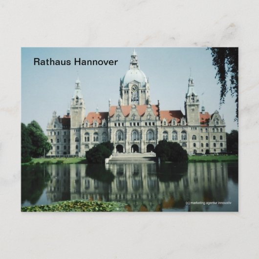 Carte Postale Rathaus Hannover (Devant)