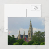 Carte Postale Rathaus, Vienne Autriche (Devant / Derrière)