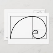 Carte Postale Ratio Fibonacci (Devant / Derrière)