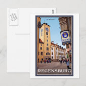 Carte Postale Ratisbonne - Altes Rathaus (Devant / Derrière)