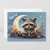 Carte Postale Raton laveur (Devant / Derrière)