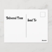 Carte Postale Raton laveur (Dos)