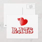 Carte Postale Rats (Devant / Derrière)