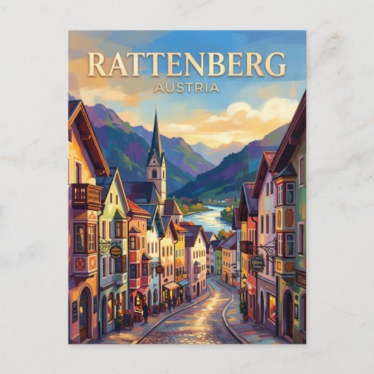 Carte Postale Rattenberg Autriche (Devant)