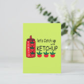 Carte Postale Rattrapons-nous avec du ketchup (Debout devant)