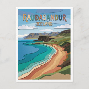 Carte Postale Rauðasandur Patreksfjörður Islande