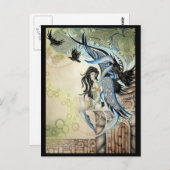 Carte Postale Raven Faery (Devant / Derrière)
