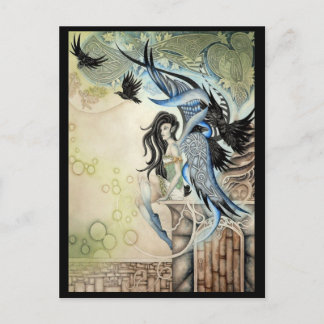 Carte Postale Raven Faery