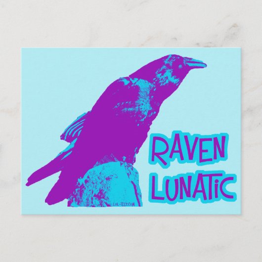 Carte Postale Raven fou (Devant)