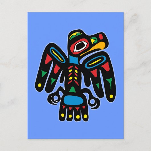Carte Postale Raven Native American (Devant)