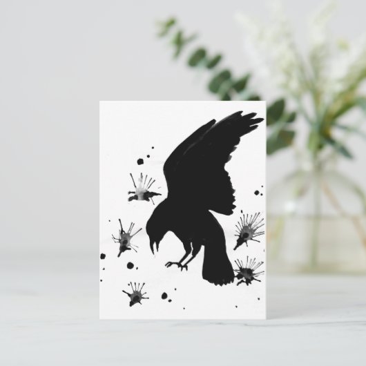 Carte Postale Raven Nevermore (Debout devant)