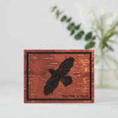 Carte Postale Raven On Inner Birch Bark (Debout devant)