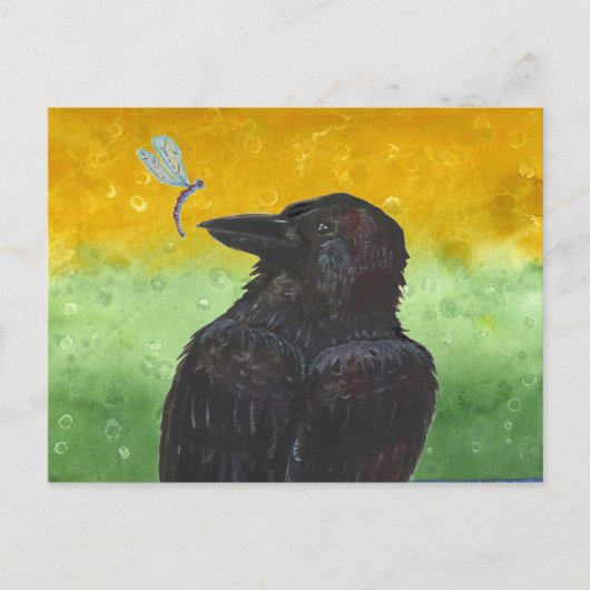 Carte Postale Raven Ponders (Devant)