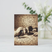 Carte Postale Raven regarde la femme endormie (Debout devant)