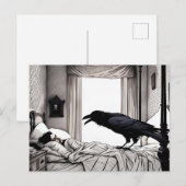 Carte Postale Raven regarde le pot couché (Devant / Derrière)