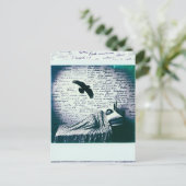 Carte Postale Raven survole l'homme endormi (Debout devant)