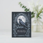 Carte Postale Raven Under Moon Gothic Midnight  (Debout devant)