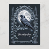 Carte Postale Raven Under Moon Gothic Midnight  (Devant)