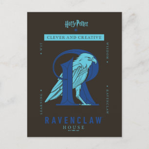 Carte Postale RAVENCLAW™ Maison intelligente et créative