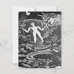 Carte Postale Ravilier - Mai, Woodcut de Long Man Wilmington,