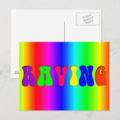 Carte Postale RAVING Arc-en-ciel (Devant / Derrière)