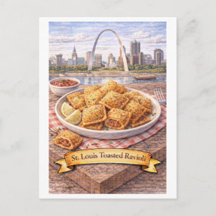 Carte Postale Ravioli grillé de St. Louis (Série de cuisine amér