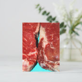 Carte Postale Raw Steak de New York (Debout devant)