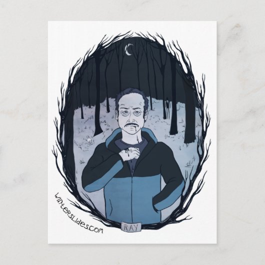 Carte postale "Ray" - Diapositives d'hiver (Devant)