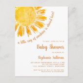 Carte postale Ray of Sunshine Baby shower Invitati (Devant)