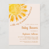 Carte postale Ray of Sunshine Baby shower Invitati (Devant)