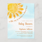 Carte postale Ray of Sunshine Baby shower Invitati (Devant)