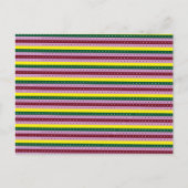 Carte postale rayée | Colorée | Moderne | Audacieu (Devant)