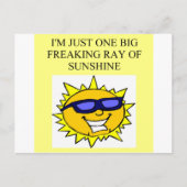 Carte Postale rayon de soleil effrayant (Devant)