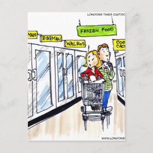 Carte Postale Rayon des Aliments Surgelés du Morse Funèbre