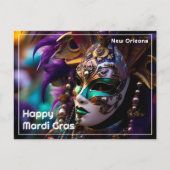 Carte Postale 💚 💜 Rayon Régal 💛 : Mardi Gras Majesty (Devant)