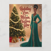 Carte postale Rayonnant d'amour Melanin et Noël (Devant)