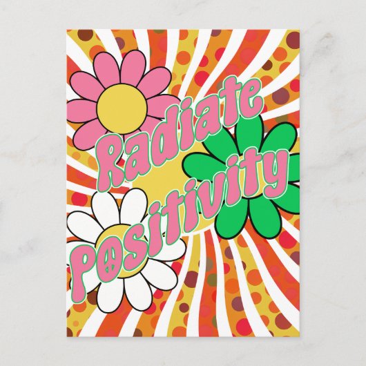 Carte Postale Rayonner de Positivité (Devant)