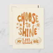 Carte Postale Rayonner de Positivité : Choisissez de Briller Ins (Devant / Derrière)