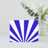 Carte Postale Rayons bleus et blancs (Debout devant)