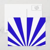Carte Postale Rayons bleus et blancs (Devant / Derrière)