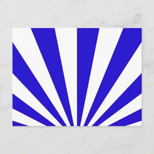 Carte Postale Rayons bleus et blancs (Devant)